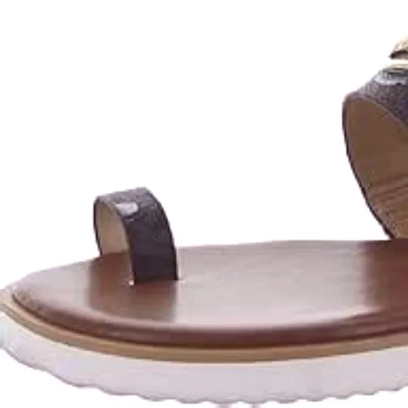 Michael Kors "Tracee" Sandal - BROWN - 7M - Picture 7 of 13